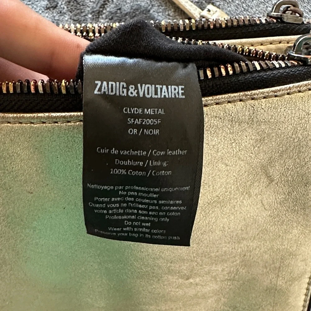 Zadig & Voltaire Gold Crossbody Bag - Picture 4 of 6